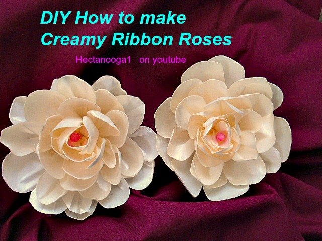 how to make ribbon roses, crafts