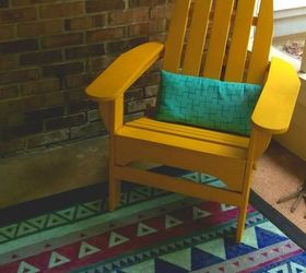 give an old rug new life by painting it, diy, porches, repurposing upcycling, reupholster