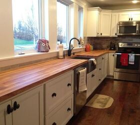 woodn t you like to know my take on butcherblock countertops, countertops, kitchen design