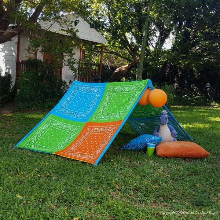 make a collapsible play tent for the kids, entertainment rec rooms, how to, outdoor furniture