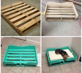 pallet dog bed, pallet, repurposing upcycling