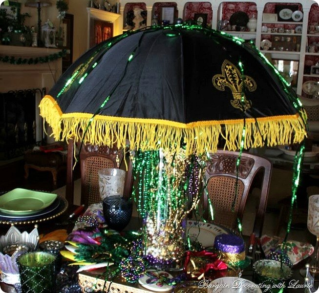 Mardi Gras Umbrella Decorating Ideas