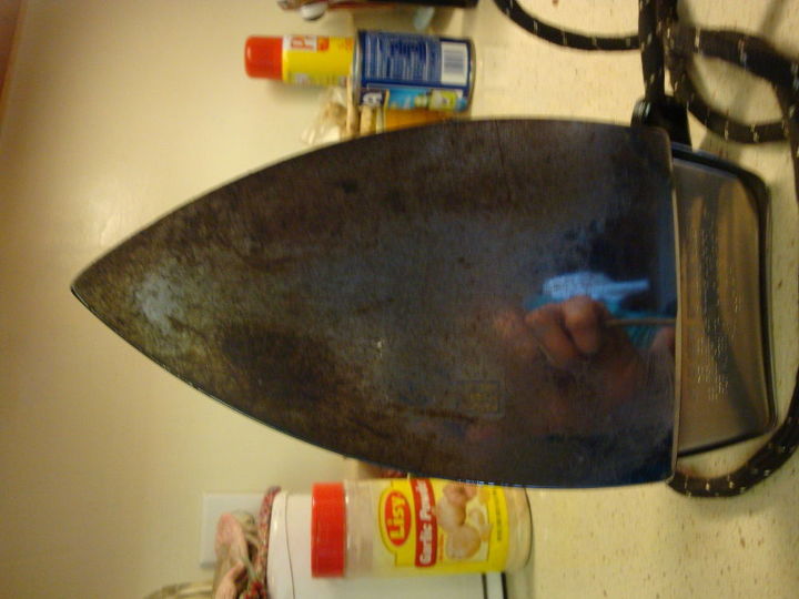 q cleaning iron plate, cleaning tips, house cleaning, tools, The iron plate has crust on it