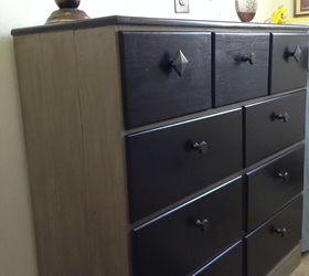 drab dresser rehab, painted furniture, AFTER