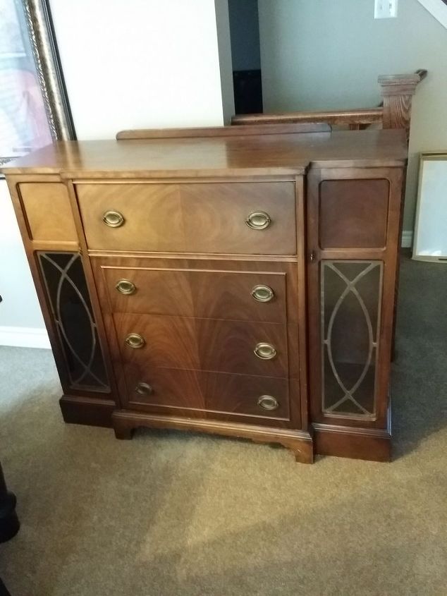 Revamping An Old Goodwill Hutch With Homemade Chalk Paint Hometalk