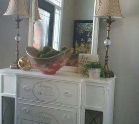 revamping an old goodwill hutch with homemade chalk paint, chalk paint, painted furniture