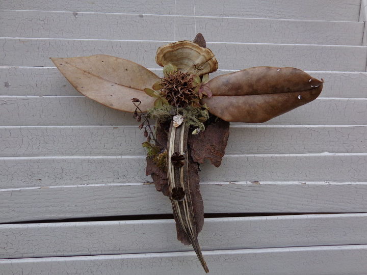 nature made dragonfly angel, crafts, repurposing upcycling, Nature Made Dragonfly Angel with Halo