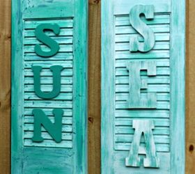 how to make word art with a shutter, chalk paint, crafts, curb appeal, how to, repurposing upcycling