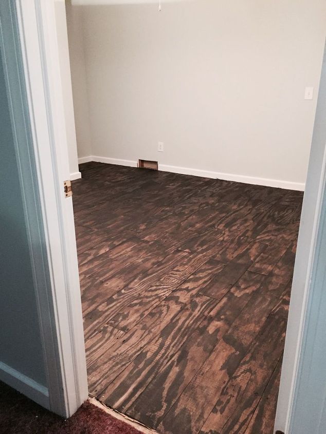 diy plywood plank floors