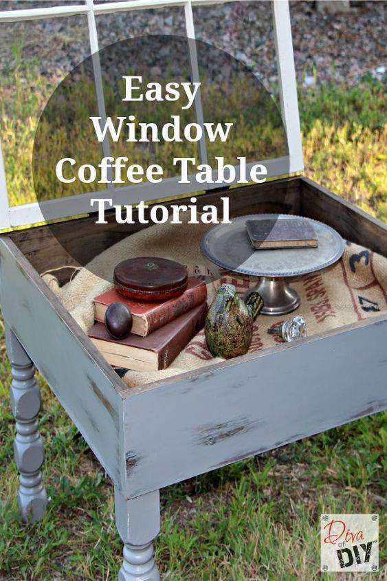 amazing coffee table you can make with an old window, chalk paint, diy, how to, painted furniture, repurposing upcycling, windows