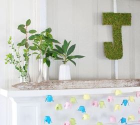 diy moss letter for spring, crafts, how to, seasonal holiday decor