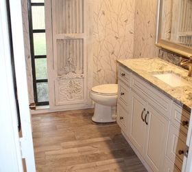 bathroom remodel barn door hardware, bathroom ideas, diy, doors, home improvement, rustic furniture