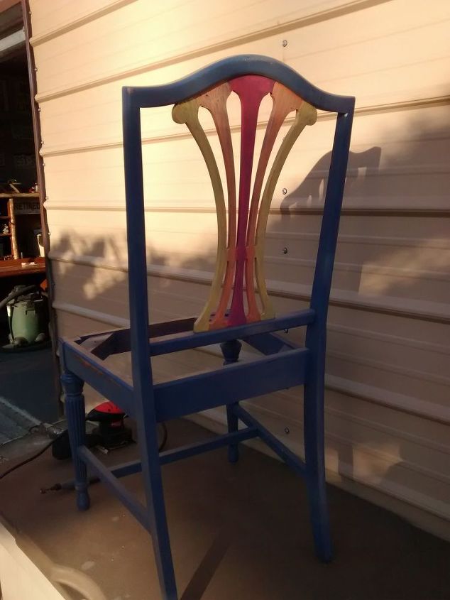 simple 1 2 3 chair redo, painted furniture, reupholster