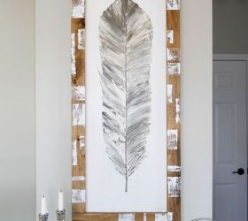 how to paint feather art, crafts, wall decor