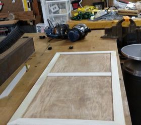 repurposed kitchen cabinet door covers ugly fuse box, Getting Started