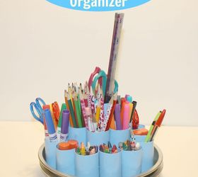 diy rotating supply organizer, craft rooms, crafts, home office, how to, organizing, storage ideas