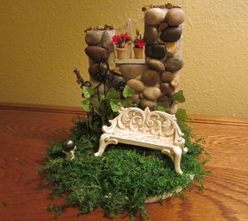miniature fairy garden wall, crafts, gardening, how to, woodworking projects