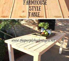 rustic farmhouse style table using only 2 x 4s, diy, painted furniture, rustic furniture, woodworking projects