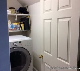 the finishing touch a sliding barn door for the laundry room, diy, doors, laundry rooms