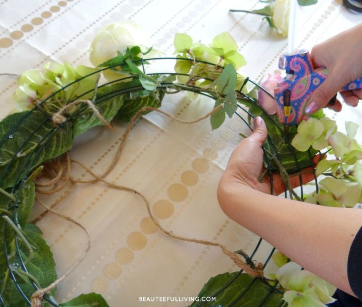 hanging floral chandelier diy, crafts, how to, wreaths