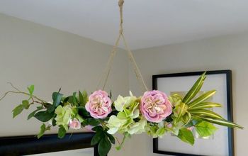 Hanging Floral Chandelier - DIY
