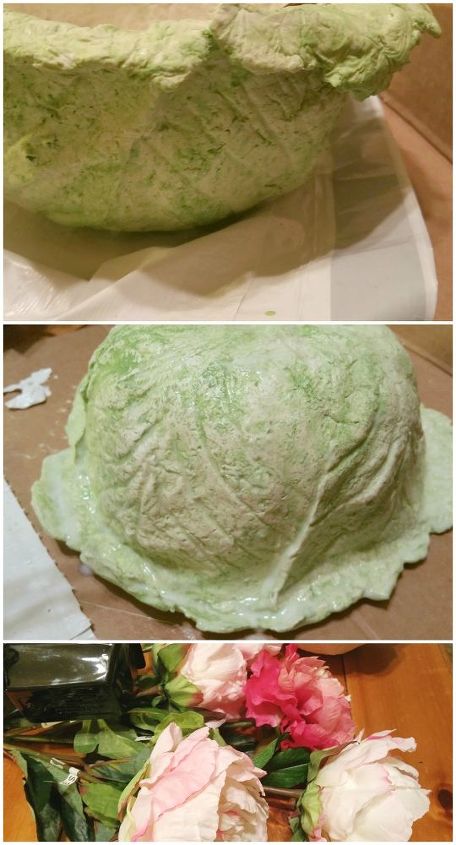 cabbage centerpiece, container gardening, crafts, flowers, how to
