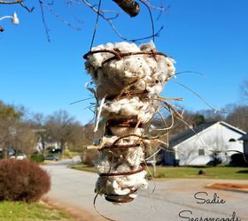 a bed spring for a spring bed diy nesting material holder, animals, crafts, outdoor living, pets animals