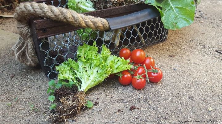 celebrate nature with this easy diy harvesting basket, crafts, gardening, how to, pallet