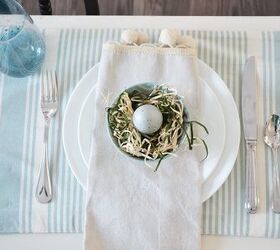 a fresh nature inspired spring or easter table setting diymyspring, easter decorations, home decor, seasonal holiday decor