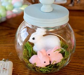 spring bunnies diy gumball machine craft, crafts, easter decorations, seasonal holiday decor