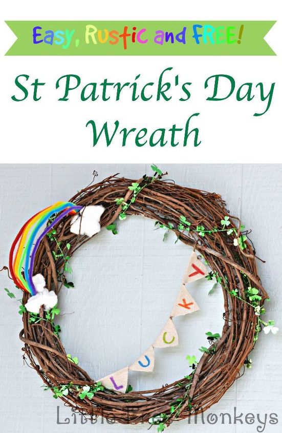 st patrick s day wreath, crafts, seasonal holiday decor, wreaths