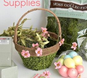 eggstra special mossy easter basket diymyspring, crafts, easter decorations, seasonal holiday decor
