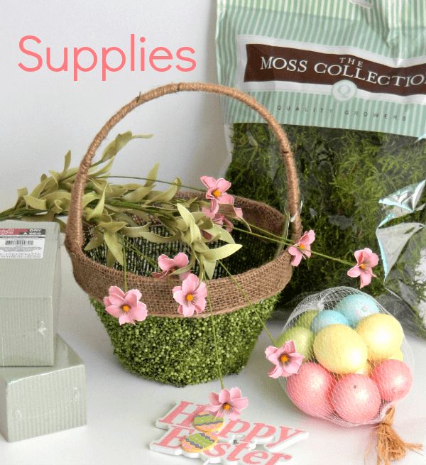 eggstra special mossy easter basket diymyspring, crafts, easter decorations, seasonal holiday decor