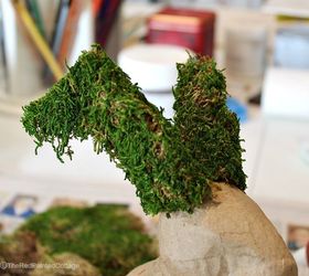 think spring with diy ideas including a moss covered bunny, crafts, easter decorations, seasonal holiday decor