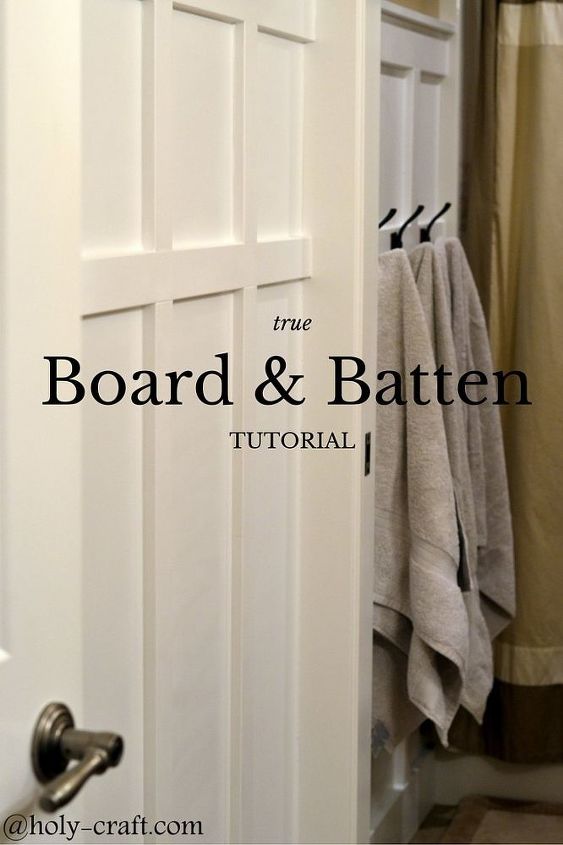 diy tutorial for true board and batten, bathroom ideas, diy, home maintenance repairs, how to, wall decor