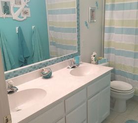 s 15 reasons to drop everything and buy inexpensive tile, tiling, Tile along the edge of giant bathroom mirrors