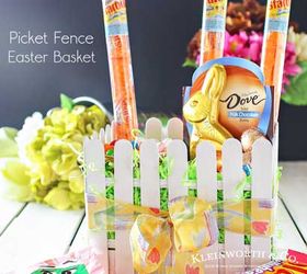 picket fence easter basket, crafts, easter decorations, seasonal holiday decor