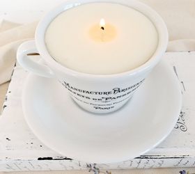 how to make a scented soy candle in a french coffee cup, crafts, how to