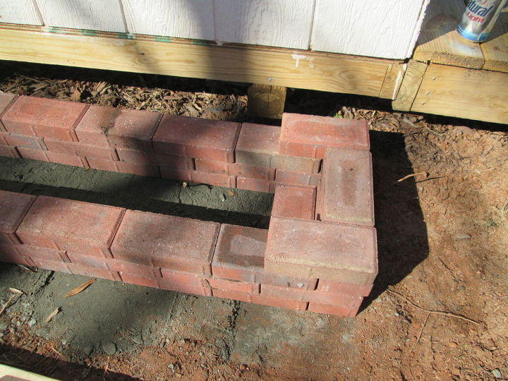 how to make a paving stone planter box