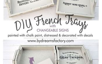 Trays Makeover: French Trays With Changeable Signs (inserts)