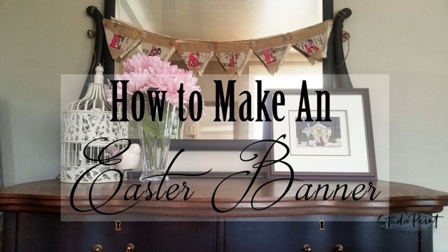 making an easter banner, crafts, decoupage, easter decorations, seasonal holiday decor