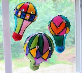 11 gorgeous suncatchers to brighten your windows, Upcycle lightbulbs into hot air balloons