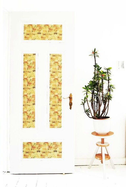 12 clever tricks to turn builder grade doors into custom made beauties, Decorate areas with contact paper