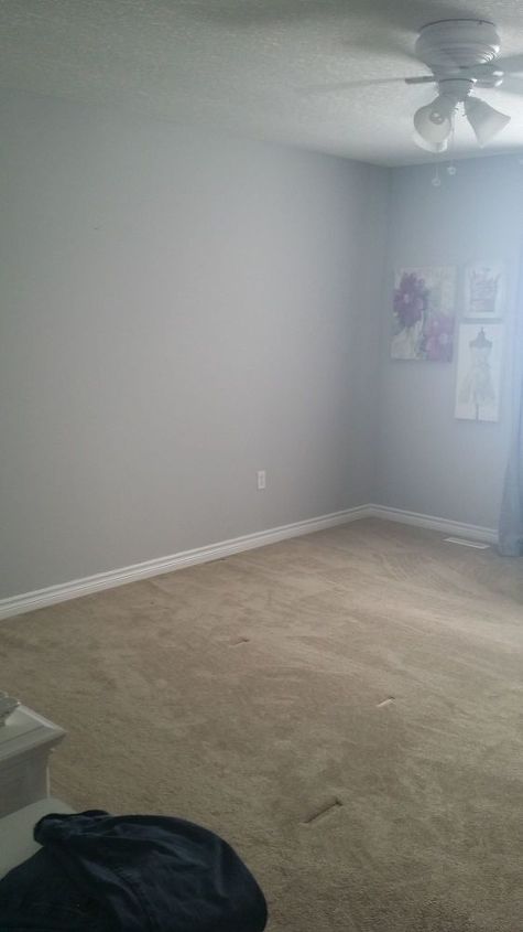 bedroom board and batten wall, This is wall before the board and batten