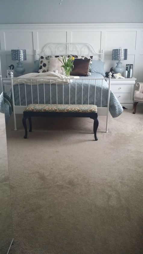 bedroom board and batten wall