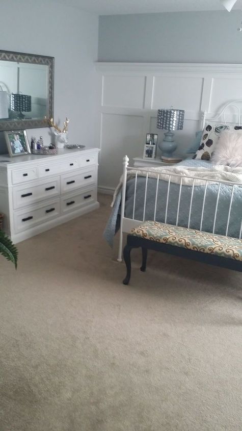 bedroom board and batten wall