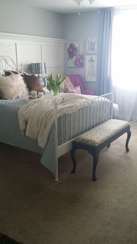 bedroom board and batten wall
