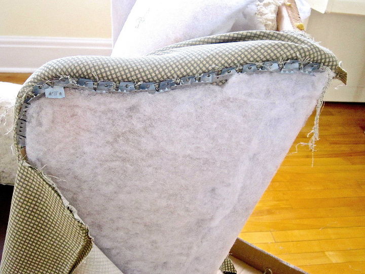 diy wing back chair reupholster