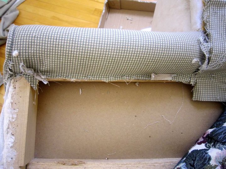 diy wing back chair reupholster