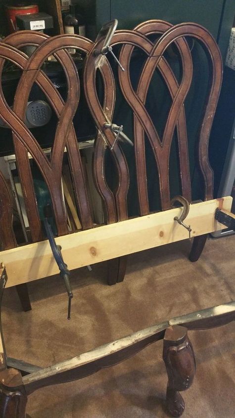 upcycled chair benches, diy, painted furniture, repurposing upcycling, woodworking projects